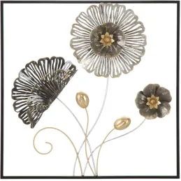 Décoration murale en métal Panel square 50 x 5.5 x 50 cm