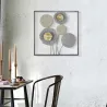 Décoration murale en métal Sqity 50 x 3.8 x 50 cm