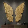 Décoration murale en métal ailes dorées Ali beauty 37.5 x 3 x 100 cm