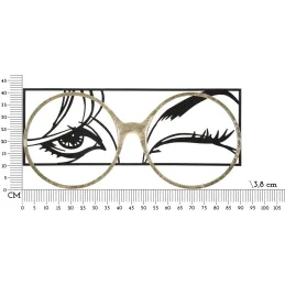 Décoration murale en métal Eyewear 89.5 x 3.8 x 41.3 cm