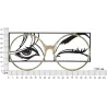 Décoration murale en métal Eyewear 89.5 x 3.8 x 41.3 cm
