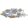 Décoration murale en MDF et métal Sea 91 x 3 x 33.5 cm