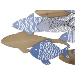 Décoration murale en MDF et métal Sea 91 x 3 x 33.5 cm