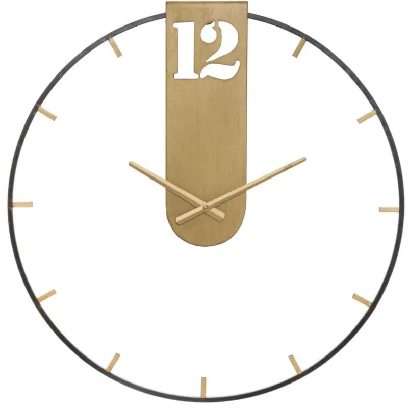 Horloge murale en métal Goldy 60 x 4.5 cm