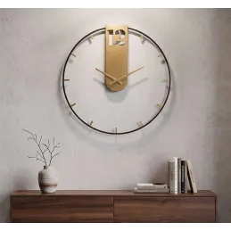 Horloge murale en métal Goldy 60 x 4.5 cm