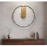 Horloge murale en métal Goldy 60 x 4.5 cm