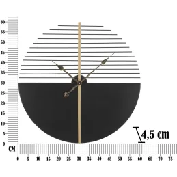Horloge murale en métal Glam stick 60 x 4.5 cm