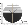 Horloge murale en métal Glam stick 60 x 4.5 cm