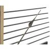 Horloge murale en métal Glam stick 60 x 4.5 cm