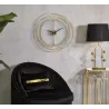 Horloge murale en métal Gold strips 50 x 4 cm