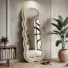 Miroir mural en velours Miki 60 x 4 x 160 cm