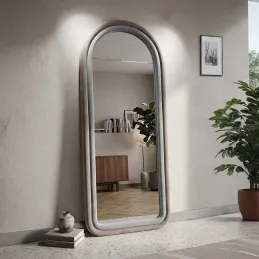Miroir mural en velours Cloé 60 x 4 x 160 cm