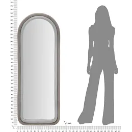Miroir mural en velours Cloé 60 x 4 x 160 cm