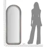Miroir mural en velours Cloé 60 x 4 x 160 cm