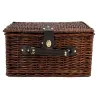 Panier à pique-nique 4 couverts en osier teinté