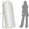Miroir sur pieds avec led 3 couleurs Hollywood