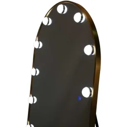 Miroir sur pieds avec led 3 couleurs Hollywood