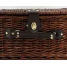Panier à pique-nique 4 couverts en osier teinté