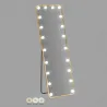 Miroir sur pieds avec led 3 couleurs Hollywood