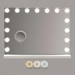 Miroir à poser avec led 3 couleurs Hollywood  55 x 14 x 43 cm