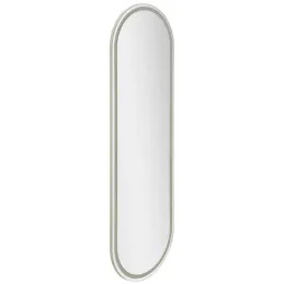 Miroir murale ovale avec bandeau led 3 couleurs 50 x 160 cm