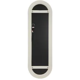 Miroir murale ovale avec bandeau led 3 couleurs 50 x 160 cm