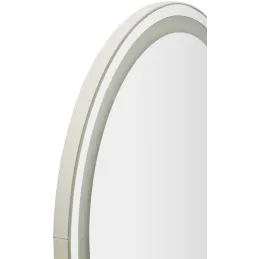 Miroir murale ovale avec bandeau led 3 couleurs 50 x 160 cm