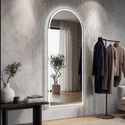 Miroir à poser avec bandeau led Achille 76 x 177 cm