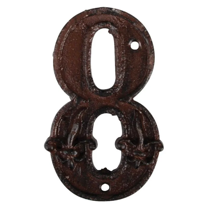Numéro de maison en fonte