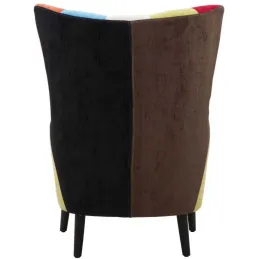 Fauteuil en tissu patchwork Imperial 73 x 79 x 106 cm