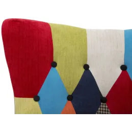 Fauteuil en tissu patchwork Imperial 73 x 79 x 106 cm