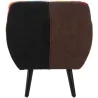 Fauteuil en tissu patchwork 71 x 63 x 78 cm