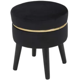Pouf en tissu Paris 35 x 40.5 cm