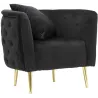 Fauteuil en tissu Bucarest 76 x 74 x 71 cm