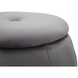 Pouf en tissu et métal 2 en 1 Paris 43 x 43 cm