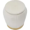 Pouf en tissu et métal 2 en 1 Paris 43 x 43 cm