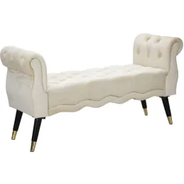 Banc en tissu Paris 120 x 40 x 60 cm