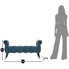 Banc en tissu Paris 120 x 40 x 60 cm