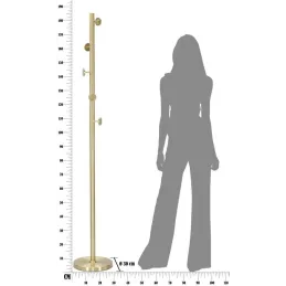 Porte manteau en métal Glamy 30 x 190 cm