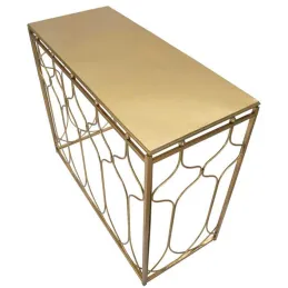 Console en métal doré Arab 96.5 x 41 x 78 cm