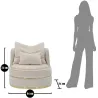 Fauteuil en tissu Paris space 84 x 72 cm