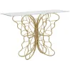Console en métal doré Butterfly 110 x 40 x 76 cm