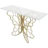 Console en métal doré Butterfly 110 x 40 x 76 cm