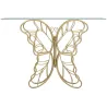 Console en métal doré Butterfly 110 x 40 x 76 cm