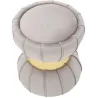 Pouf en tissu et métal Flower 40 x 44 cm