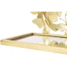 Etagère chevet en métal doré Butterfly 43 x 19.2 x 16.5 cm (Lot de 2)