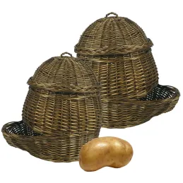 Patatières en osier (Lot de 2)
