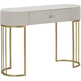 Console en métal avec tiroir Montpellier 100 x 40 x 75 cm
