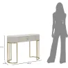 Console en métal avec tiroir Montpellier 100 x 40 x 75 cm