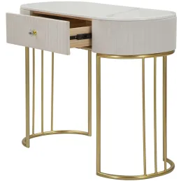 Console en métal avec tiroir Montpellier 100 x 40 x 75 cm